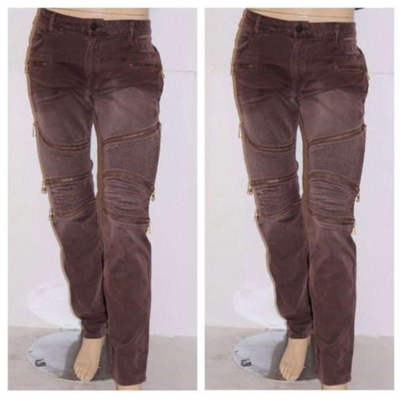 NEW ROBIN'S JEAN THE SHOW Moto Slim Jeans SZ 40 - Picture 1 of 8